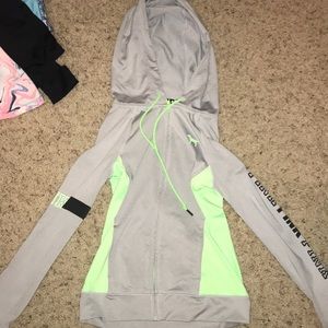 Pink zip up hoodie